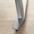 Výškově nastavitelné nohy stolu Office 448 silver grey