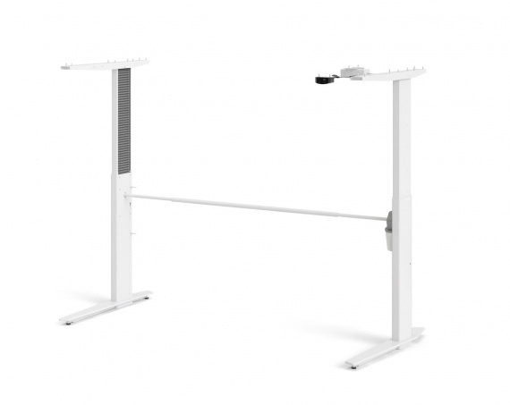 Výškově nastavitelné nohy stolu Office 448 bílé