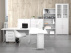 Držák na počítač Office 102 silver grey