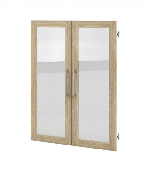 Dvířka Office 432 sonoma/sklo