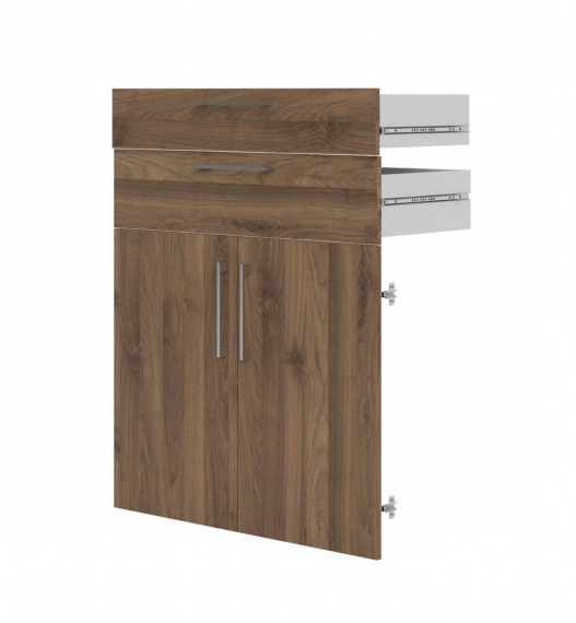 Dvířka se zásuvkami Office 425 ořech