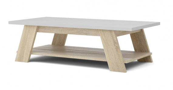 Konferenční stolek Liam 753 dub sonoma/bílá