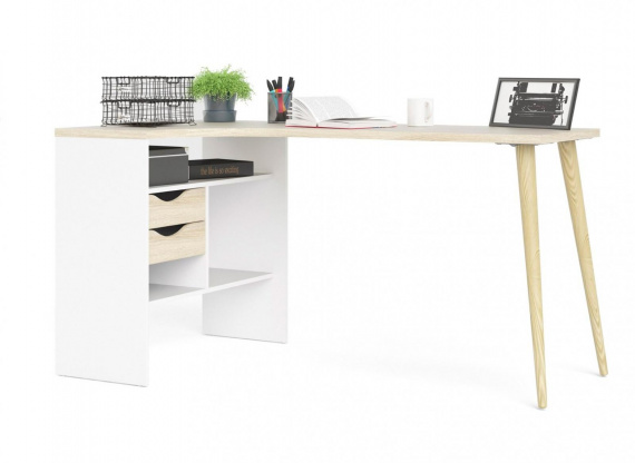 Psací stůl Felix 518 bílá/dub sonoma