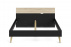 Postel Retro 379 160x200 černá MAT/dub sonoma