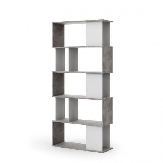 Regál Penta 735 bílá/beton