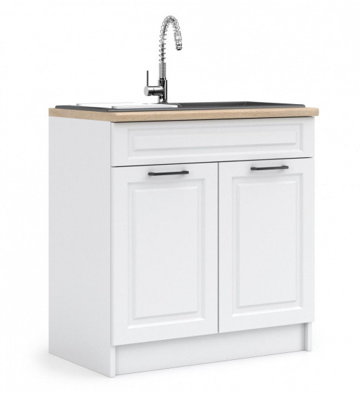 Kuchyňská skříňka Irma D80-2D1B bílá MAT