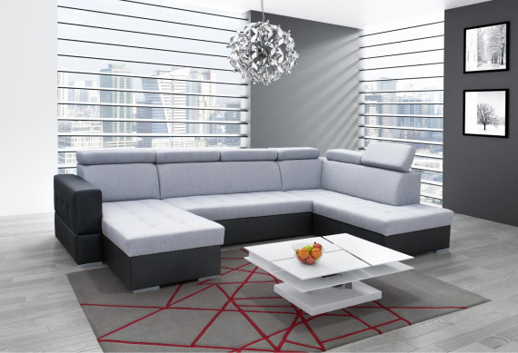 Sedací souprava Soft U levá šedá