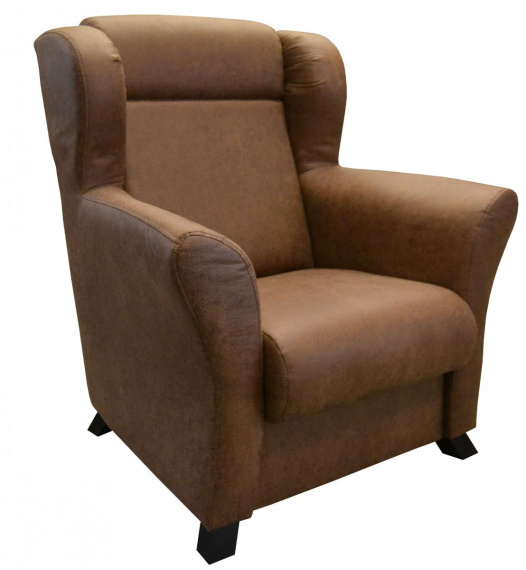 Křeslo ušák Gent světle hnědé