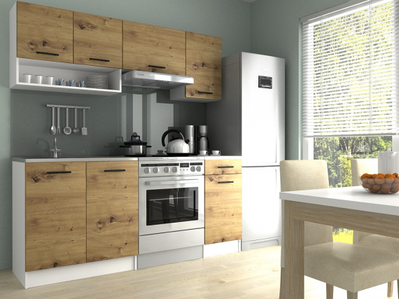 Kuchyňská linka Luigi II 120/180 dub artisan