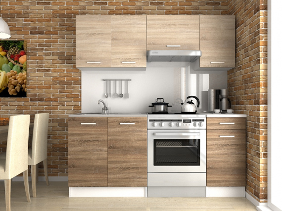 Kuchyňská linka Luigi 120/180 sonoma/sonoma tabaco