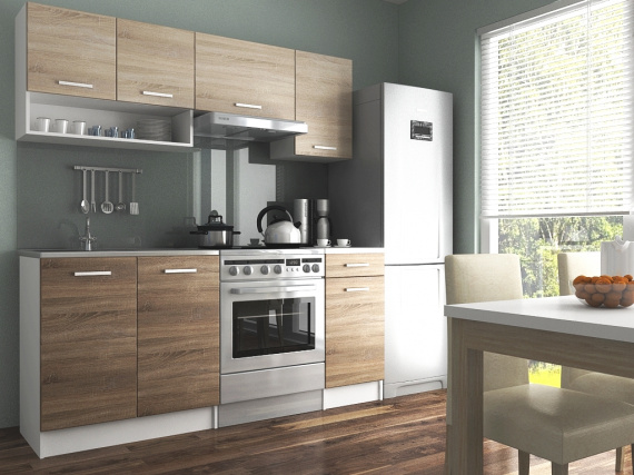 Kuchyňská linka Luigi II 120/180 sonoma/sonoma tabaco