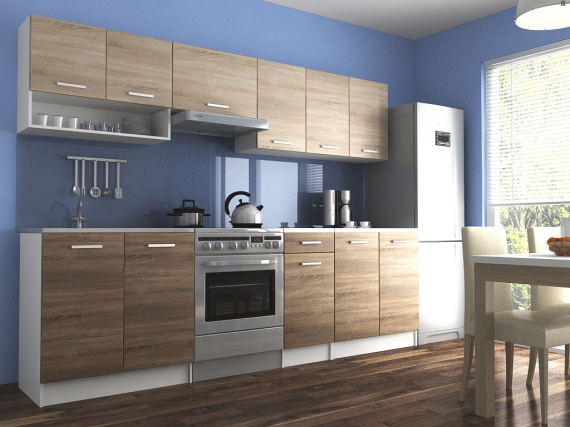 Kuchyňská linka Luigi II 200/260 sonoma/sonoma tabaco