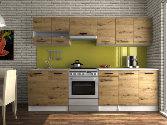 Kuchyňská linka Luigi III 200/260 dub artisan