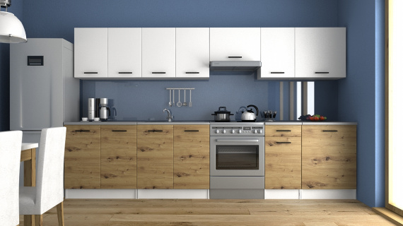 Kuchyňská linka Luigi 260/320 bílá/artisan