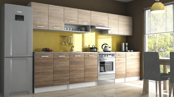 Kuchyňská linka Luigi II 260/320 sonoma/sonoma tabaco