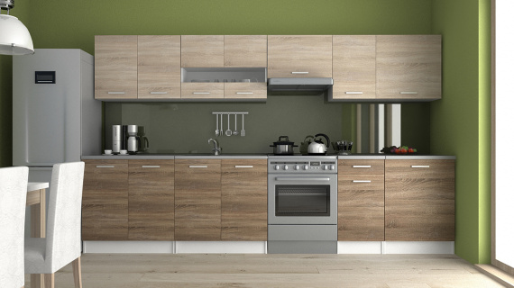 Kuchyňská linka Luigi III 260/320 sonoma/sonoma tabaco