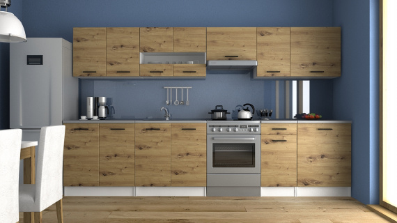 Kuchyňská linka Luigi III 260/320 dub artisan