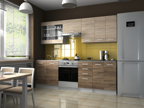 Kuchyňská Linka Pamis 180/240 sonoma/sonoma tabaco