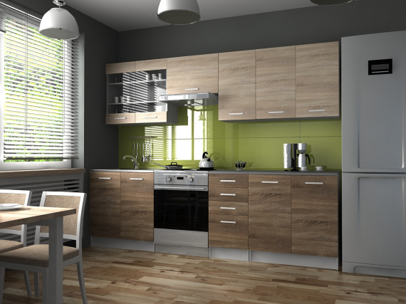 Kuchyňská Linka Pamis 200/260 sonoma/sonoma tabaco