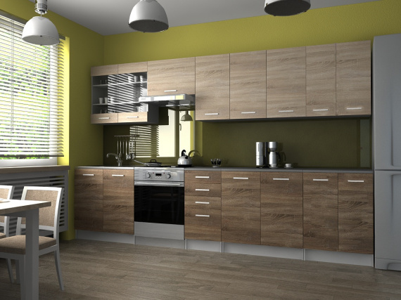 Kuchyňská Linka Pamis 260/320 sonoma/sonoma tabaco