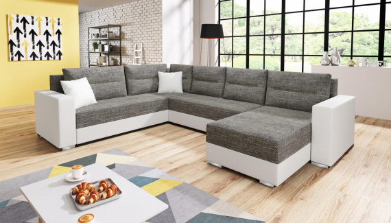 Sedací souprava Gerta U bílá