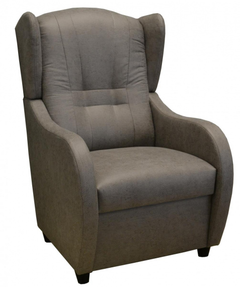 Relaxační křeslo ušák René světle šedé