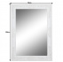 Zrcadlo, dřevěný rám bílé barvy, MALKIA TYP 9
