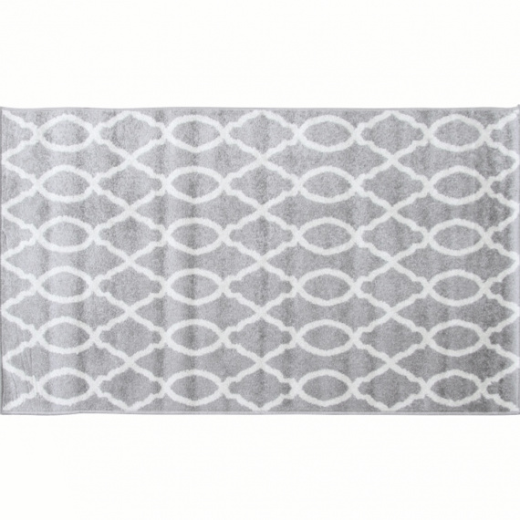 Koberec, světlešedá / slonovinová, 100x150, DESTA