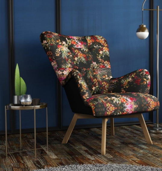 Křeslo Paris vzor květ