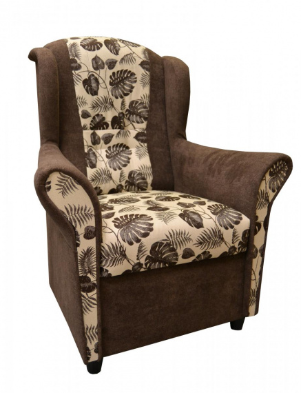 Křeslo Agata Max hnědobéžové