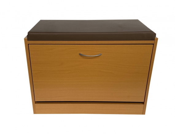 Botník se sedákem Botis buk/hnědá koženka