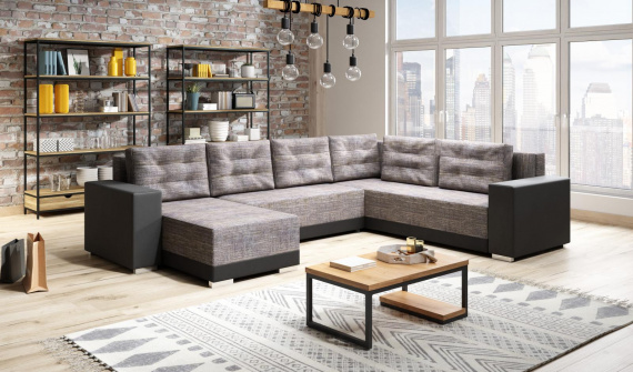 Sedací souprava Dafne U Berlin 01/eko černá