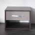 Noční stolek GRAPHIC tmavý dub/šedá