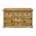 Komoda 2 dveře + 5 zásuvek CORONA vosk
