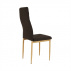 Židle, tmavohnědá látka / kov, COLETA NOVA