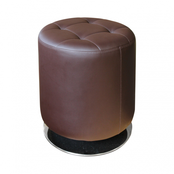 Stolička kulatá hnědá