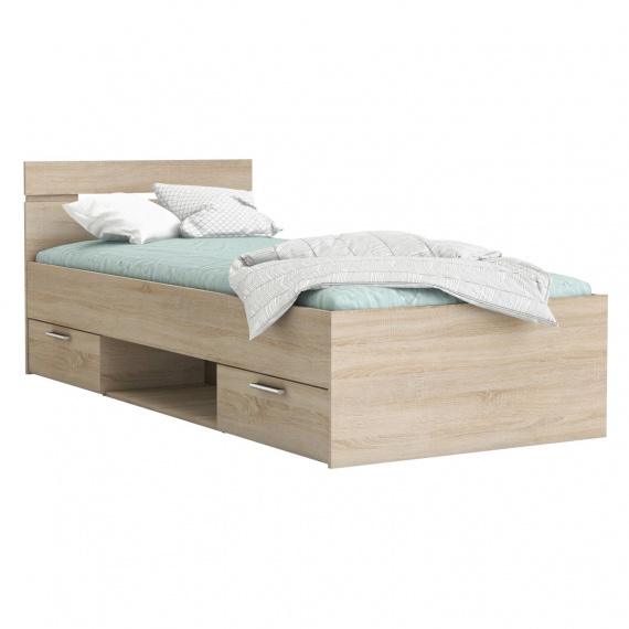 Multifunkční postel 90x200 MICHIGAN dub