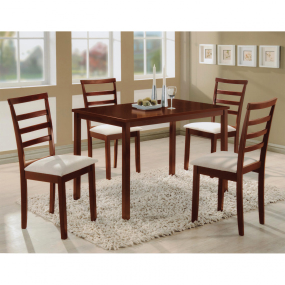 Stůl + 4 židle LIVORNO lak třešeň