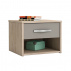 Noční stolek GRAPHIC dub/béžová