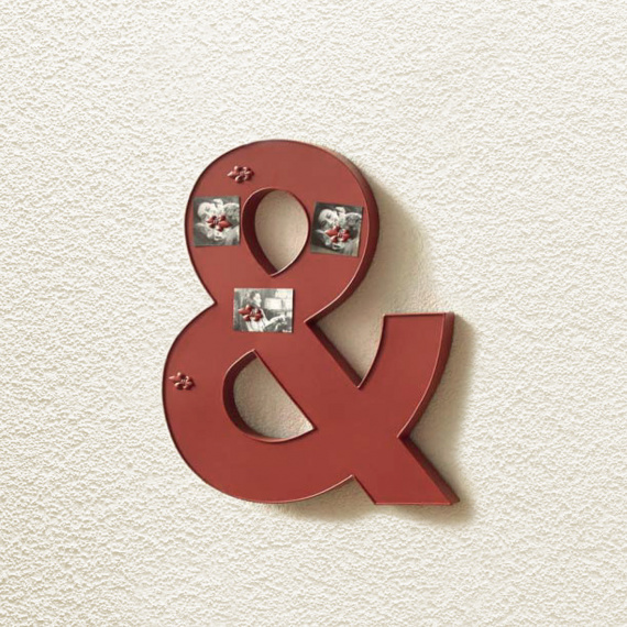 Dekorační magnetická tabule červená