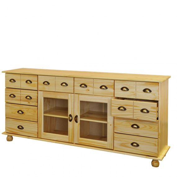 Komoda s dvířky a zásuvkami 8043