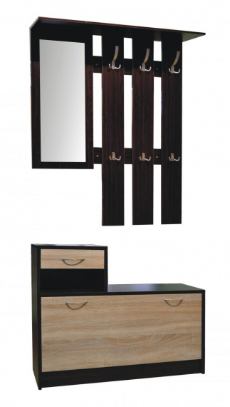 Předsíňová stěna Jaspis III tmavý ořech/sonoma