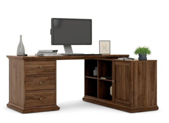 Rohový psací stůl Provence 822 ořech