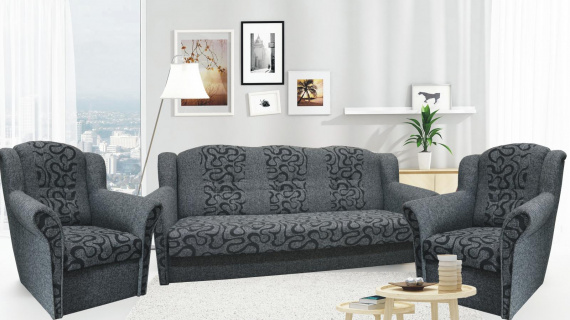 Sedací souprava Agáta 3f+1+1 Optik/Orion 91046