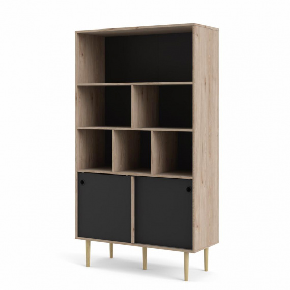 Knihovna Ruby 2d hickory/černá