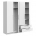Skříň 4dveřová GLORY bílá