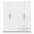 Skříň 4dveřová GLORY bílá