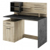 Psací stůl MALICIA dub/černý antik