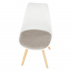 Židle, bílá / šedě béžová, DAMARA