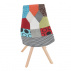 Židle, látka patchwork / dřevo, KIMA  NEW TYP 1